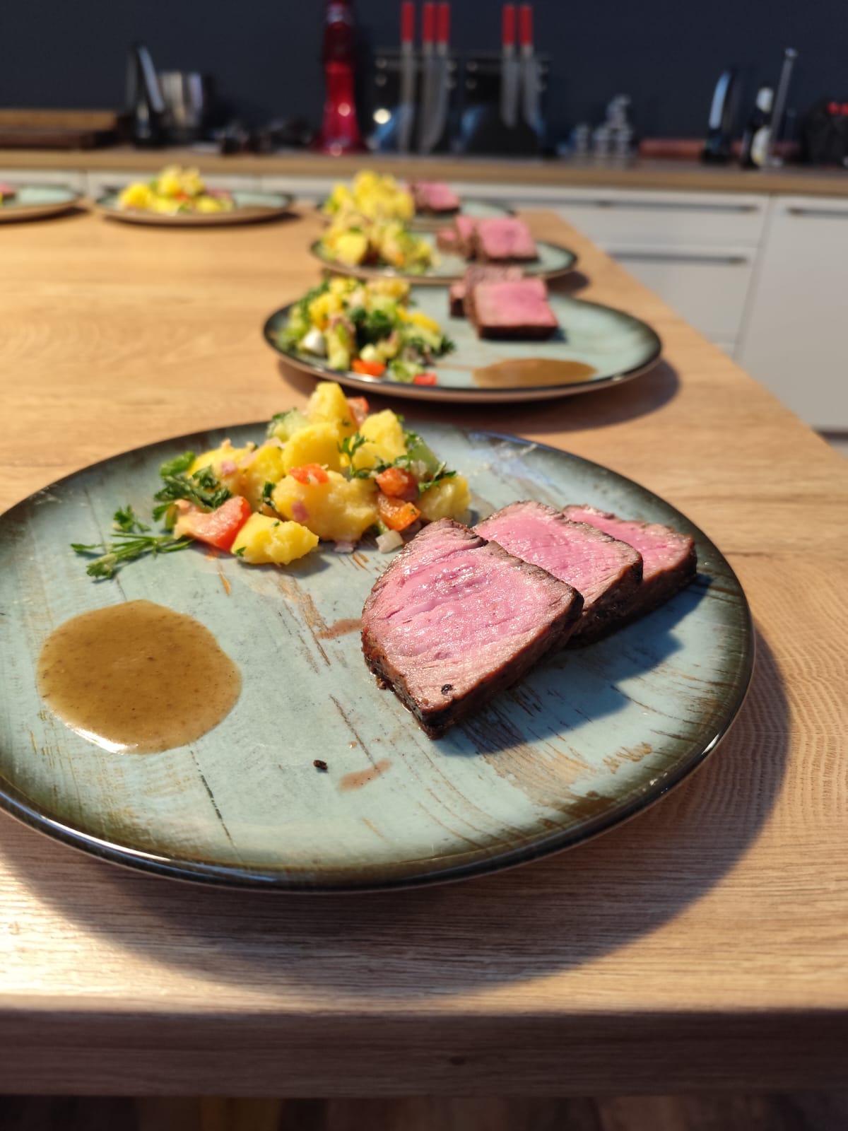 Schmackhafter Burger mit Fleisch